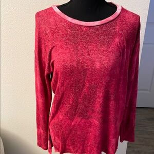 AEO Women's Pink Long Sleeve Top soft & sexy plush